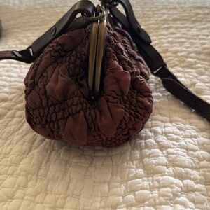 All Saints cloth clutch bag